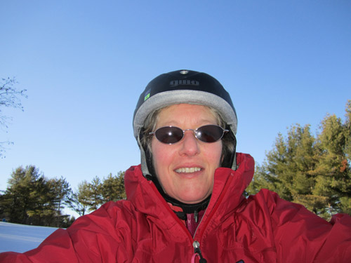 Dr Blankenship enjoying the cold Frostburg winter